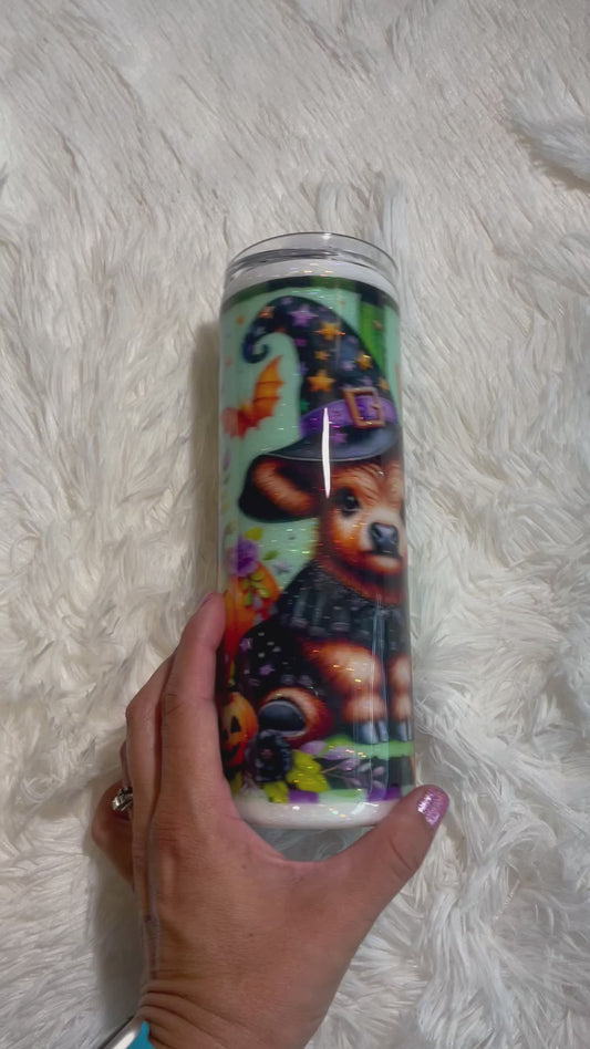 Halloween Cow 20 oz. Skinny Tumbler