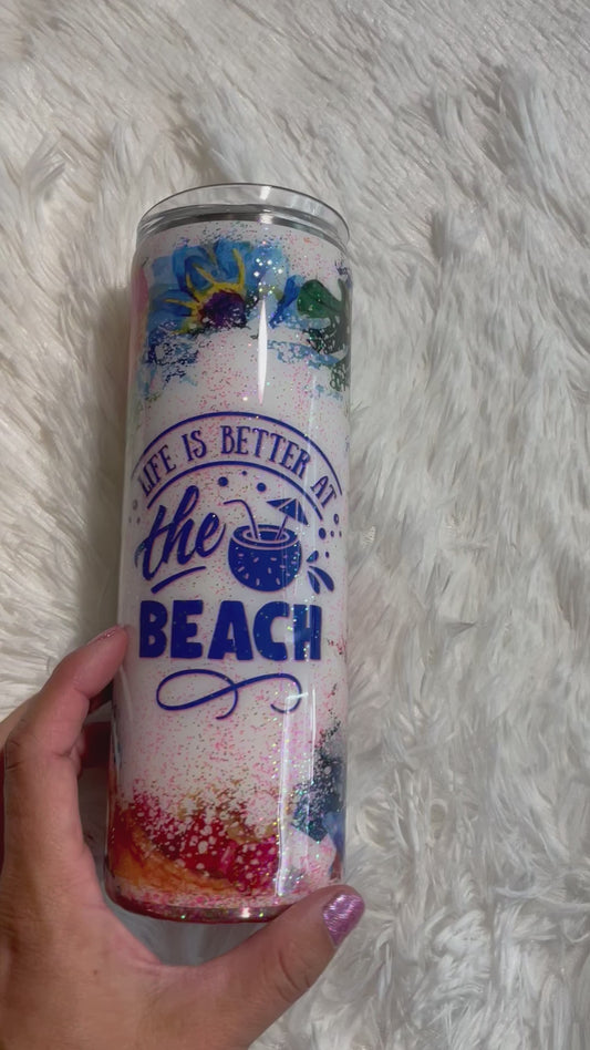 Beach 20 oz. Skinny Tumbler