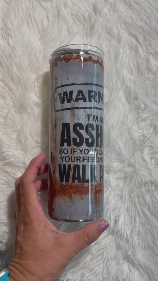 Warning 20 oz. Skinny Tumbler