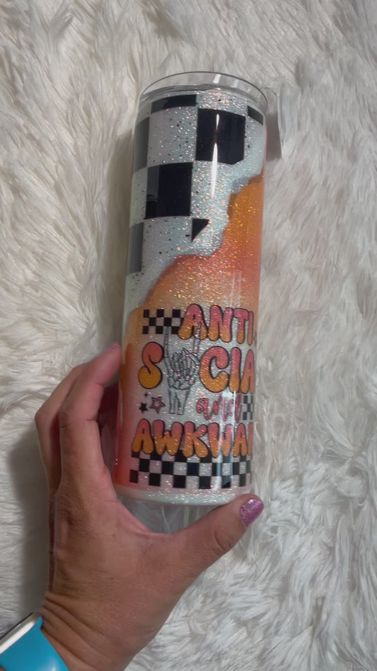 Anti-social 20 oz. Skinny Tumbler