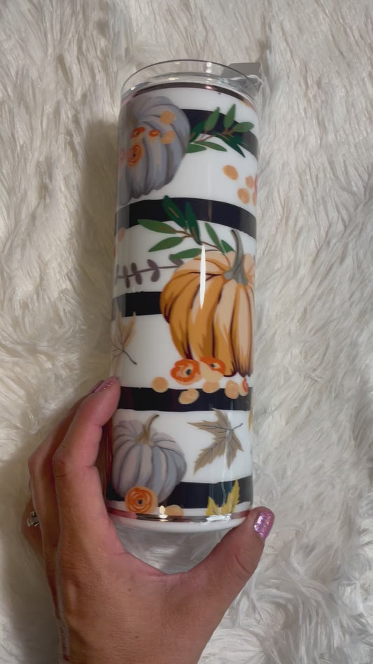 Fall Pimpkins 20 oz. Skinny Tumbler