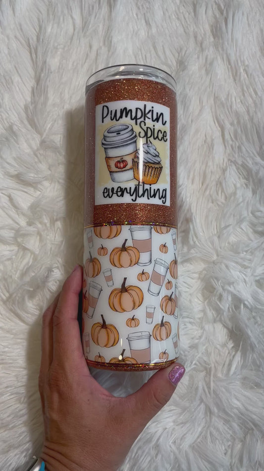 Pumpkin 20 oz. Skinny Tumbler